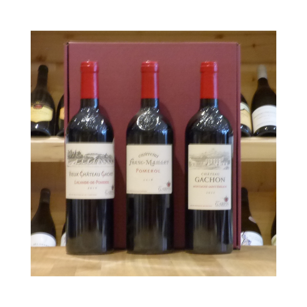 Coffret Trio vins du Libournais