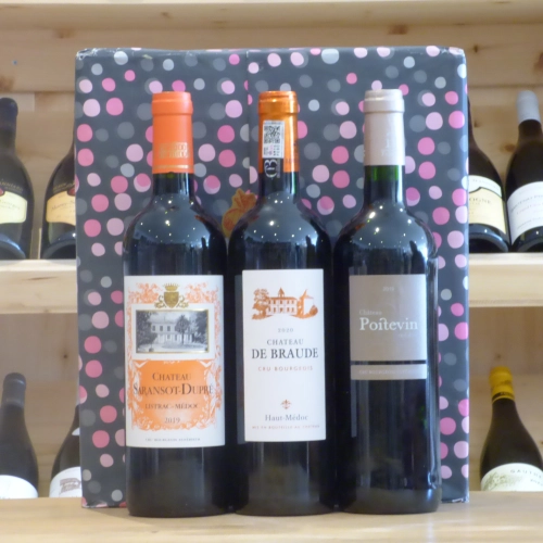 Coffret Trio vins du Medoc